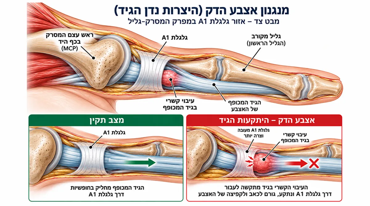 אצבע הדק: האם אפשר להימנע מניתוח?