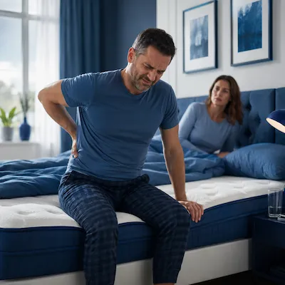 כאב גב בבוקר: האם המזרן אשם או אורח החיים?