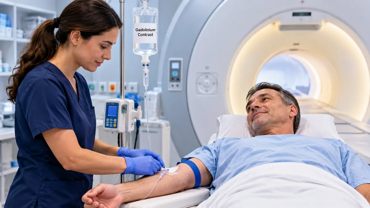 עמוד ראשי 40 MRI עם חומר ניגוד: מתי צריך אותו והאם הוא בטוח?